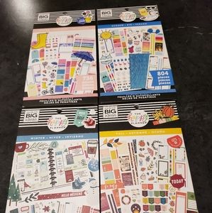 Happy Planner, 4 Sticker Books, 4 Seasons, NWT